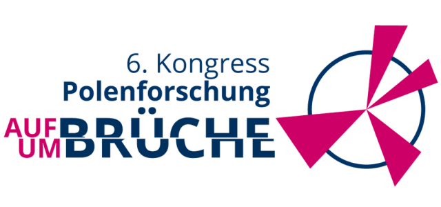 Logo des Kongresses, Text: 6. Kongress Polenforschung, Auf/Umbrüche. 