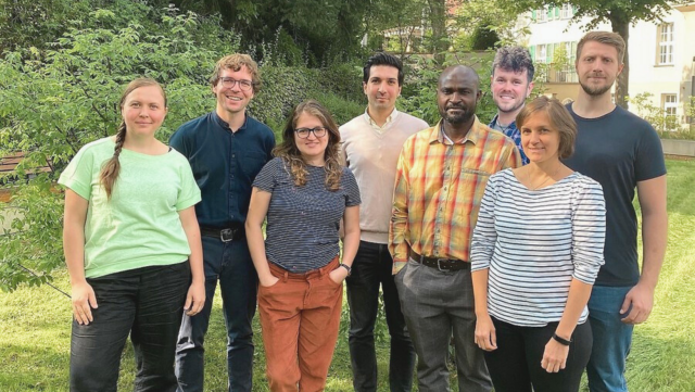 Photo of the eight representatives of the Postdoc Council of the TUD/HZDR