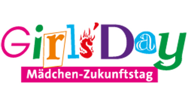 Logo zum Girls' Day in bunten Lettern.