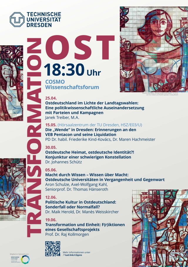 Poster of Event Series 'Transformation East Germany'