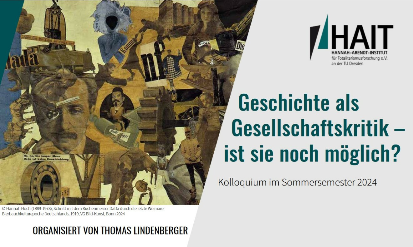 Poster of the HAIT Colloquium 'History as Societal Critique'