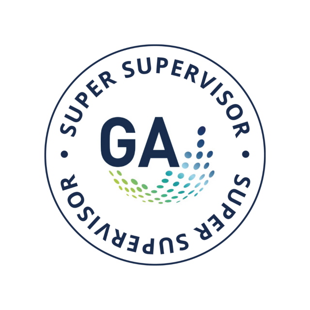 Rundes Logo; Text: GA und Super Supervisor