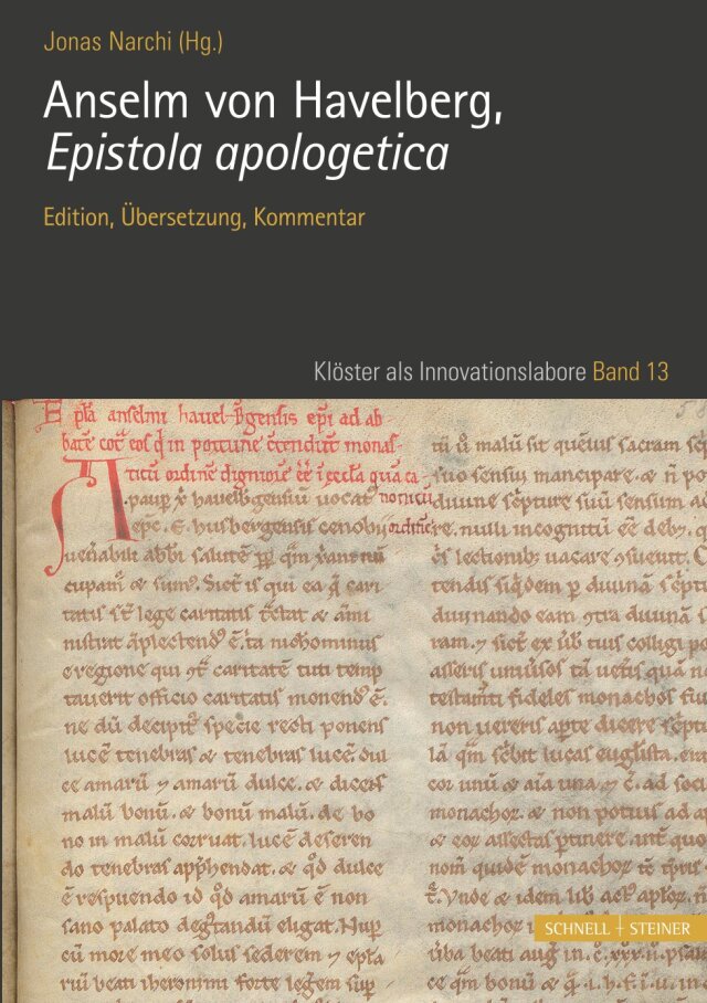 Cover page of Jonas Narchi's edition of Anselm von Havelberg's Epistola apologetica
