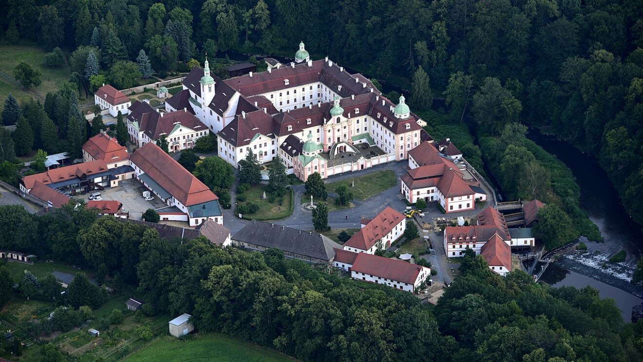 Aerial photography St Marienthal Abbey