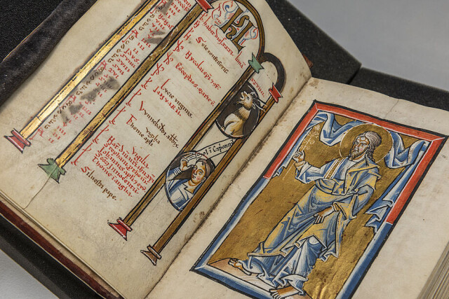calendar page of December with a depiction of Aaron