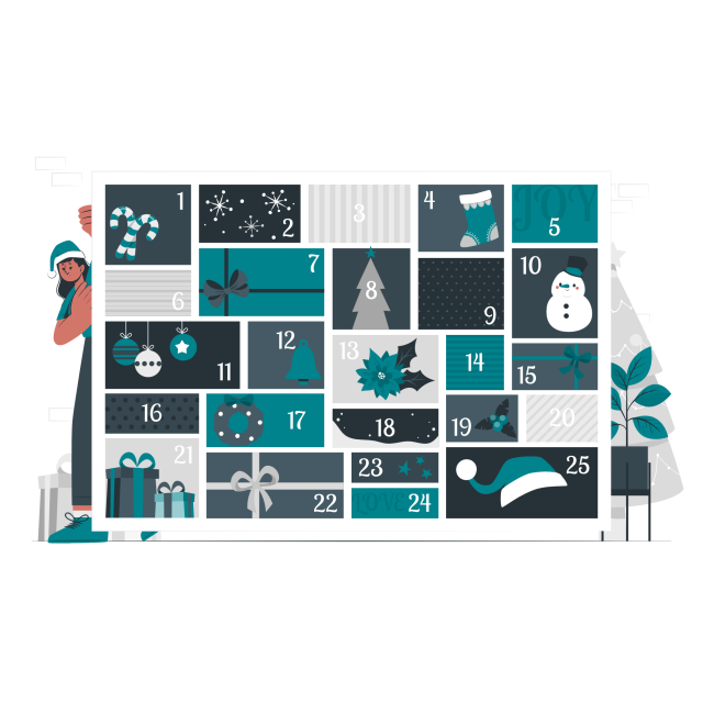Illustration einer virtuellen Prüfung mit einem Countdown-Timer