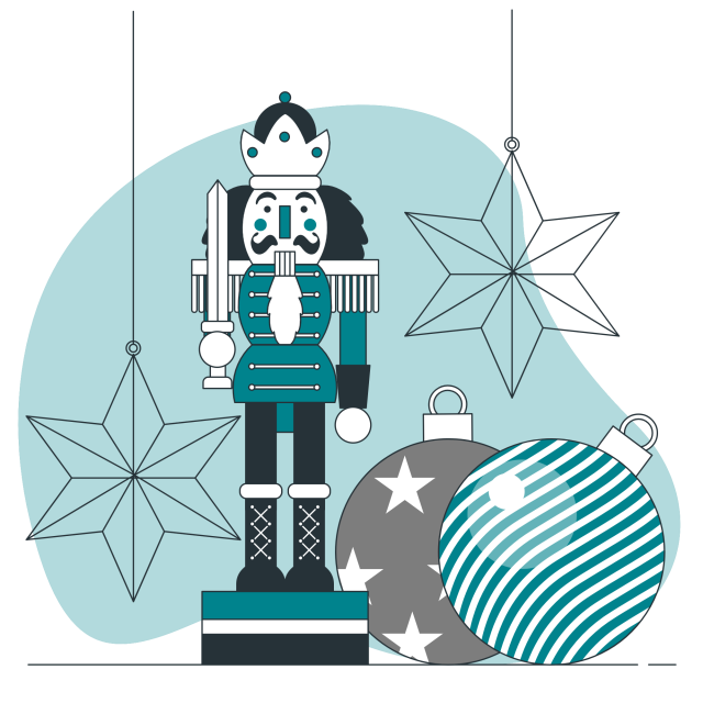 Illustration einer virtuellen Prüfung mit einem Countdown-Timer