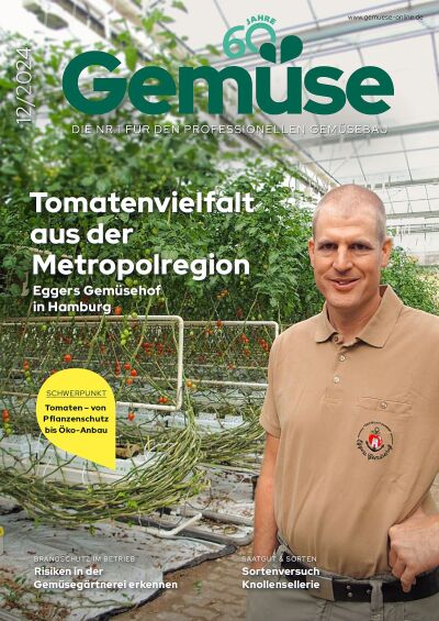 Titelseite der Zeitschrift Gemüse (12/2024)