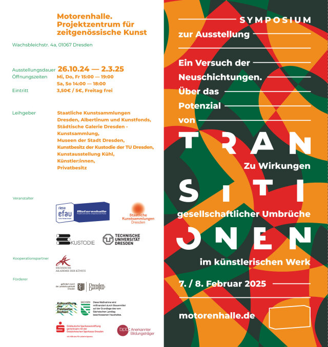 poster of the symposium 'transitions'